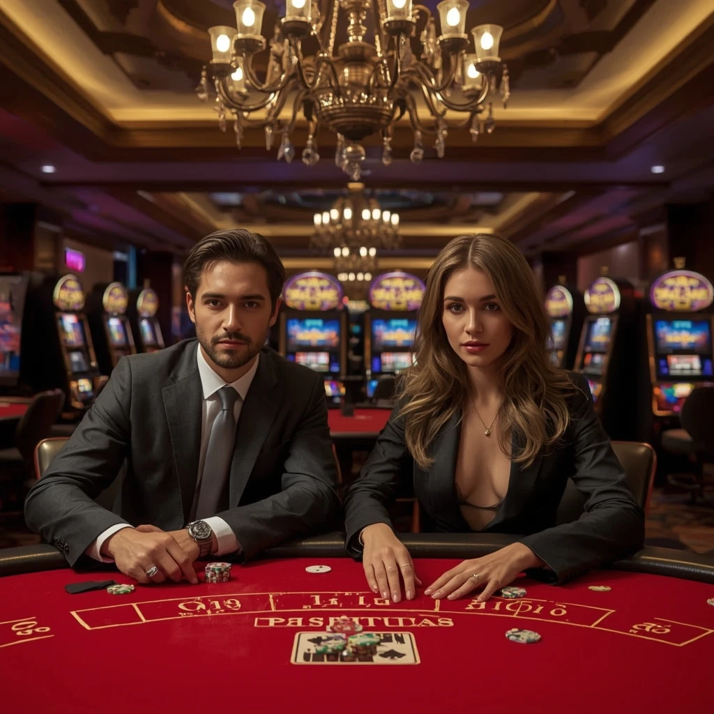 Two poker players at Windaddy Casino in India